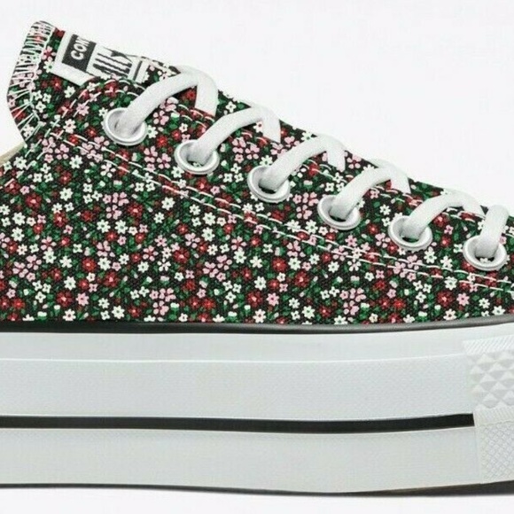 New Converse Vintage Floral Platform CTAS - Picture 2 of 5
